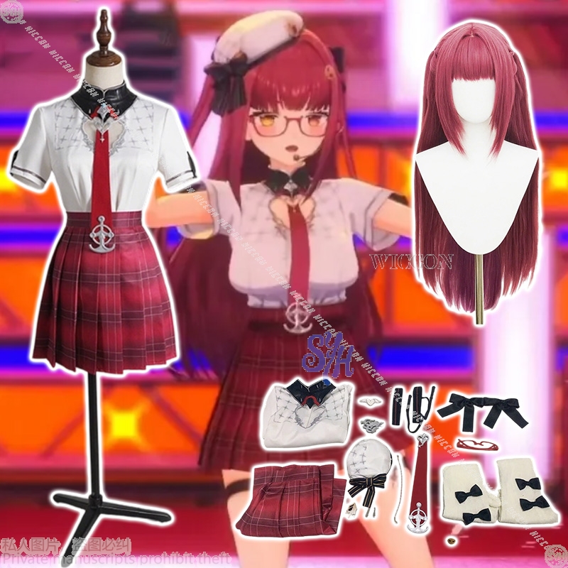 Anime Marin Cosplay - Hololive VTuber Houshou Marine Cosplay Anime