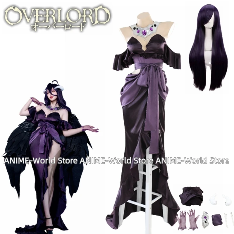 Anime Cosplay Albedo - Anime Overlord Season 4 Albedo Cosplay