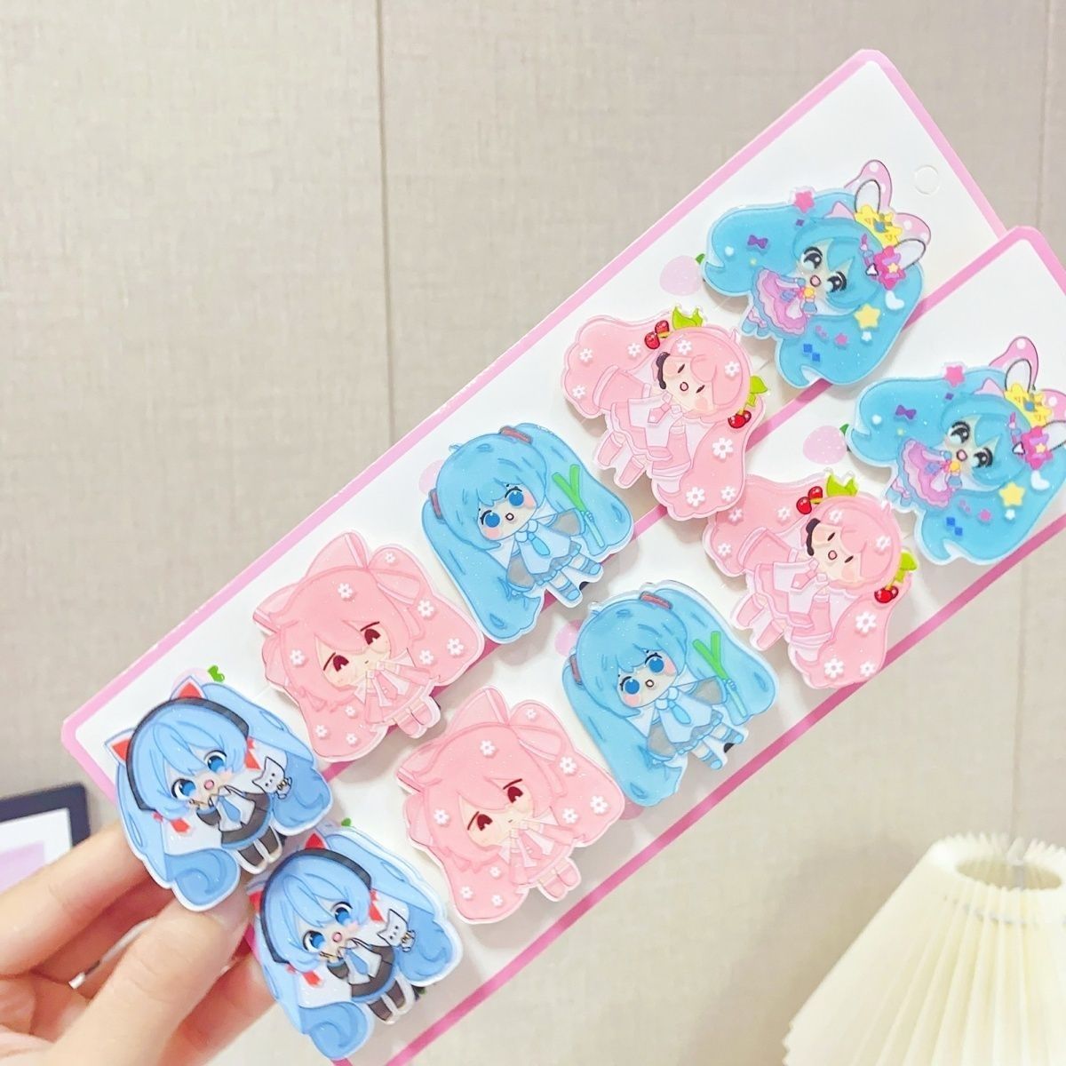 Cosplay Anime N - Hatsune Miku cartoon hair clip side