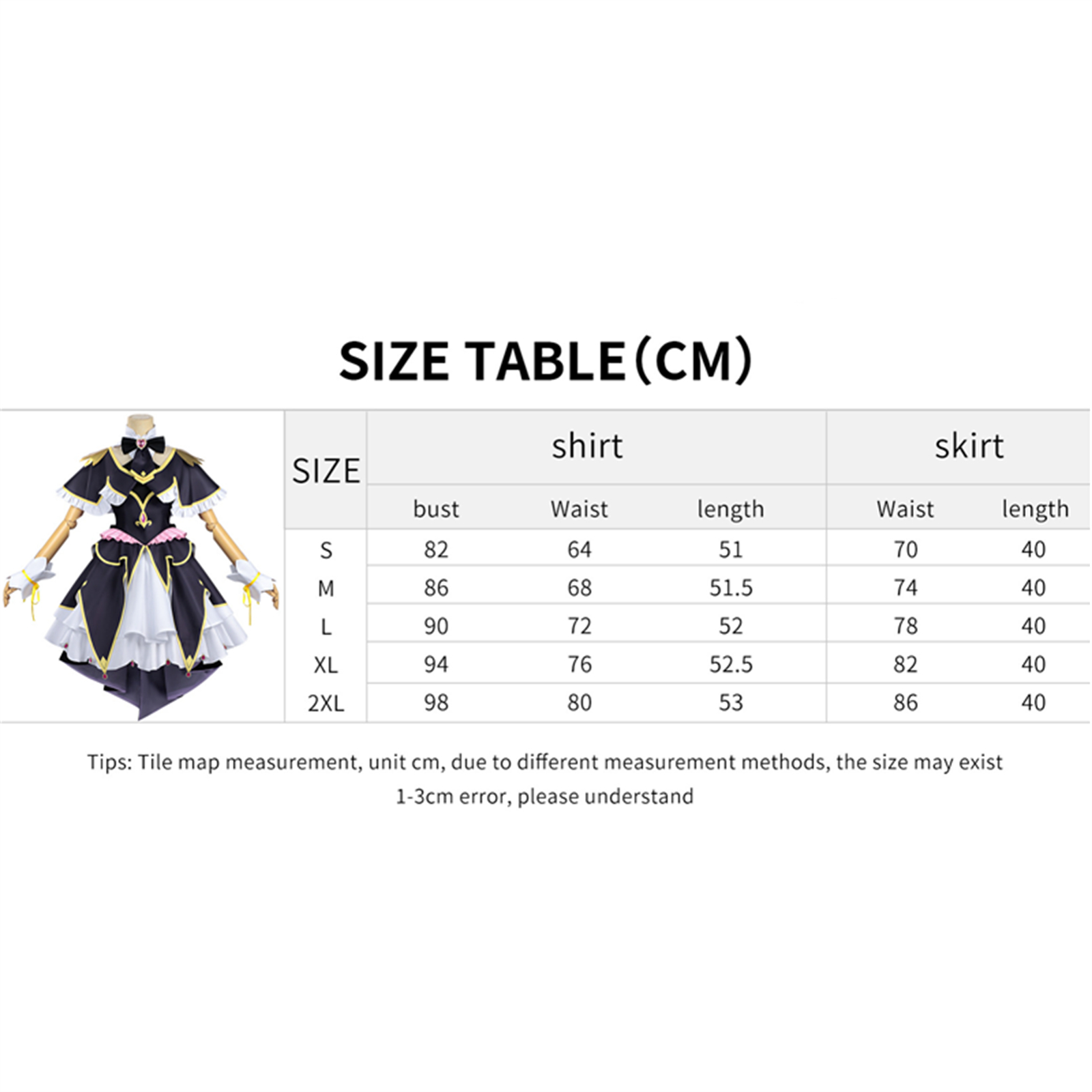Moria Ruruka Cosplay Costume A - Anime Cosplay Black Girl 评论和价格