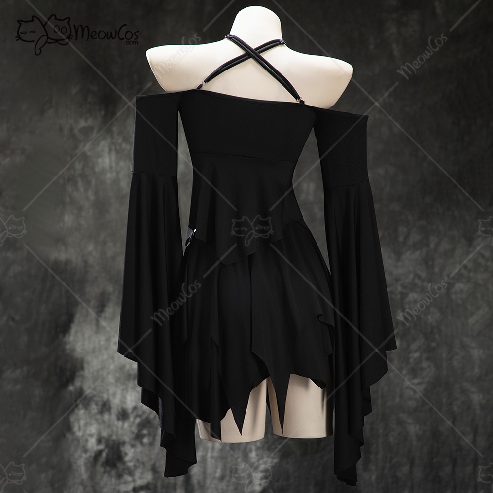 MEOWCOS Women's Gothic Black T - Anime Cosplay Com 评论和价格