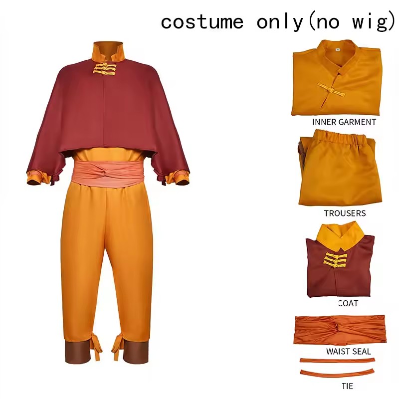 Anime Aang Cosplay Costume Edi - Cosplay Avatar Anime 评论和价格
