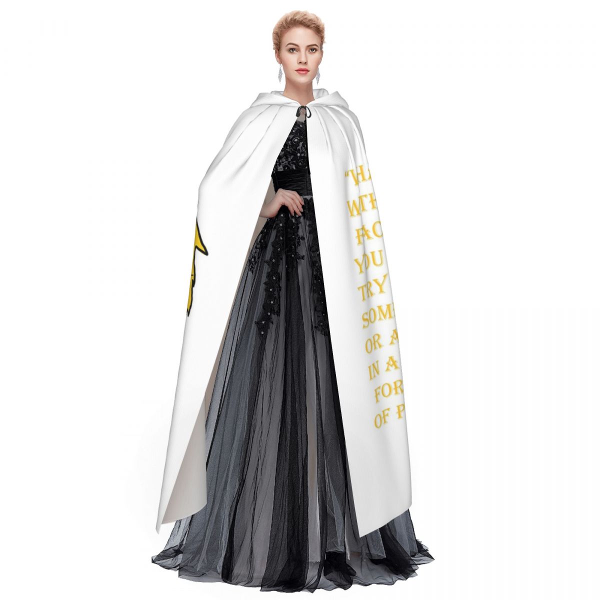 Qibli Quote Long Hooded Cloak  - Anime Cosplay Quotes 评论和价格