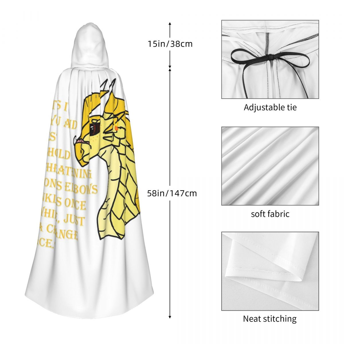 Qibli Quote Long Hooded Cloak  - Anime Cosplay Quotes 评论和价格