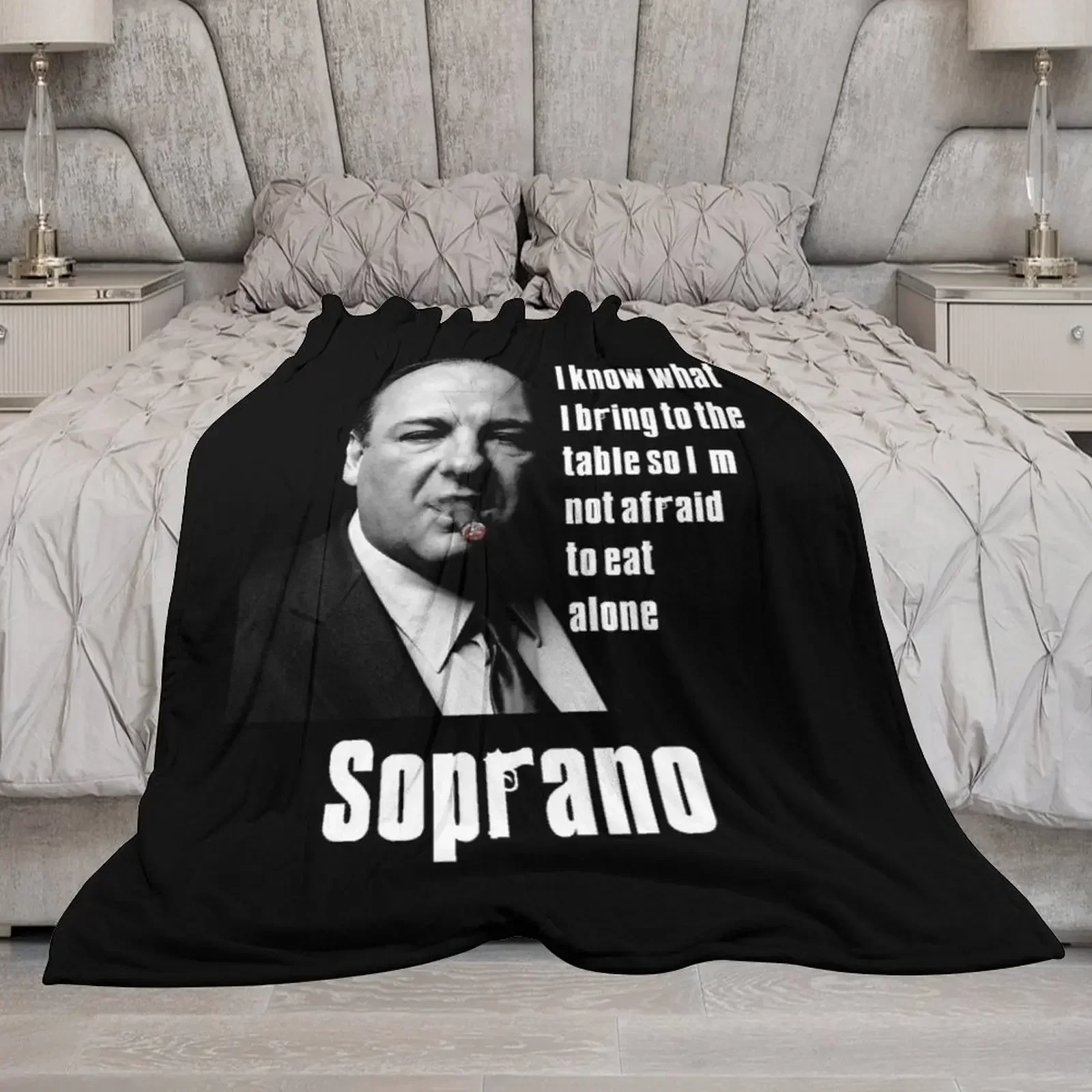 Tony Soprano cigar Quote Throw - Anime Cosplay Quotes 评论和价格
