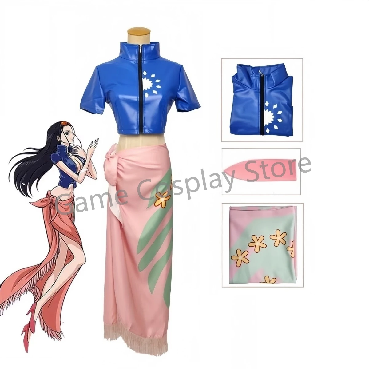 Nico Robin Cosplay Costume Dre - Anime Cosplay Yor 评论和价格