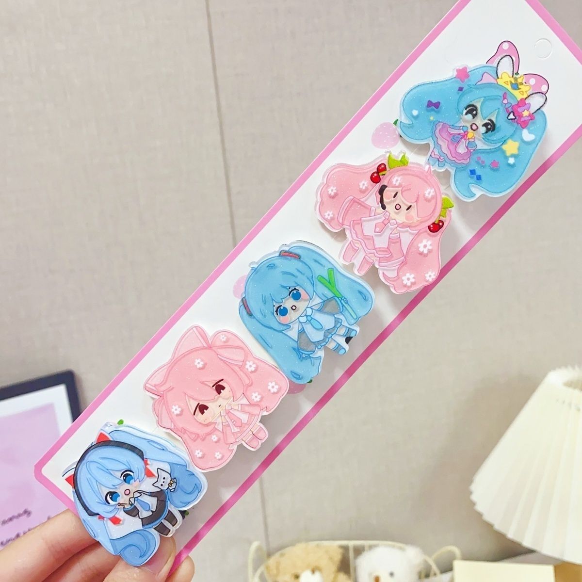 Hatsune Miku cartoon hair clip - Cosplay Anime N 评论和价格