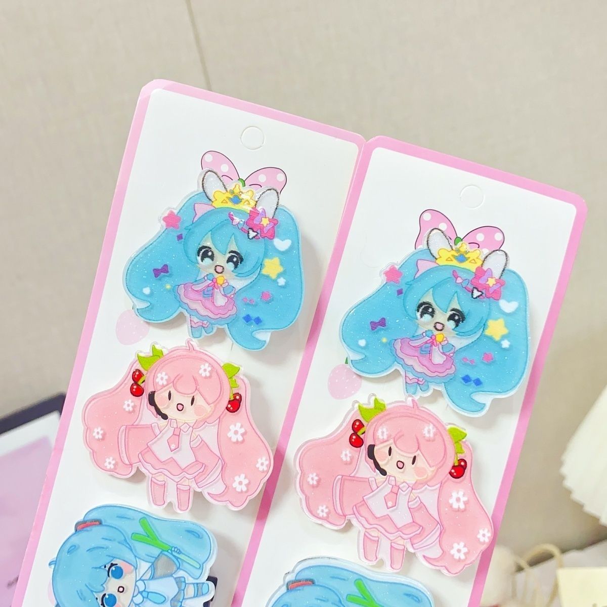 Hatsune Miku cartoon hair clip - Cosplay Anime N 评论和价格