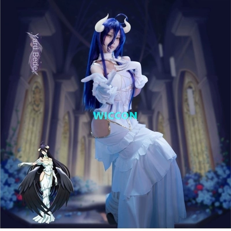 IN STOCK Albedo Costume Wig Wo - Anime Cosplay Albedo 评论和价格