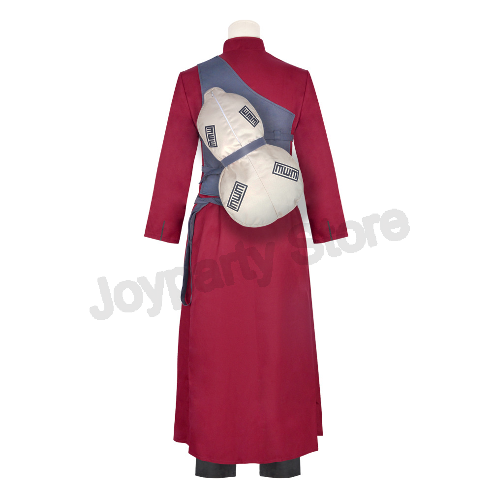 Gaara Cosplay Costume Sand Fiv - Anime Cosplay With Red Hair 评论和价格